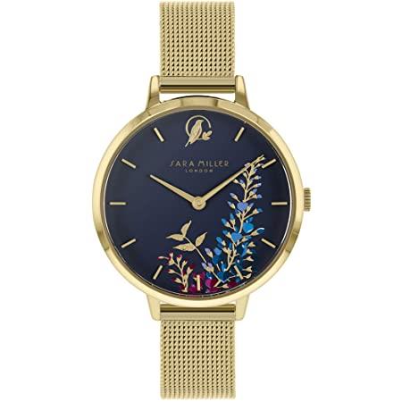 Sara Miller The Wisteria Collection Gold Plated Mesh Strap Watch SA4030