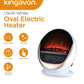 Kingavon 1.5 Kw White Oval Electric Heater, Plastic, 1500 W CH620