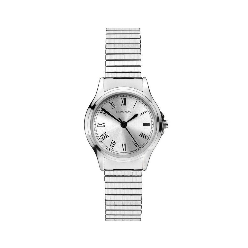 Sekonda Ladies Expander Roman Digit Silver Bracelet Watch 2701