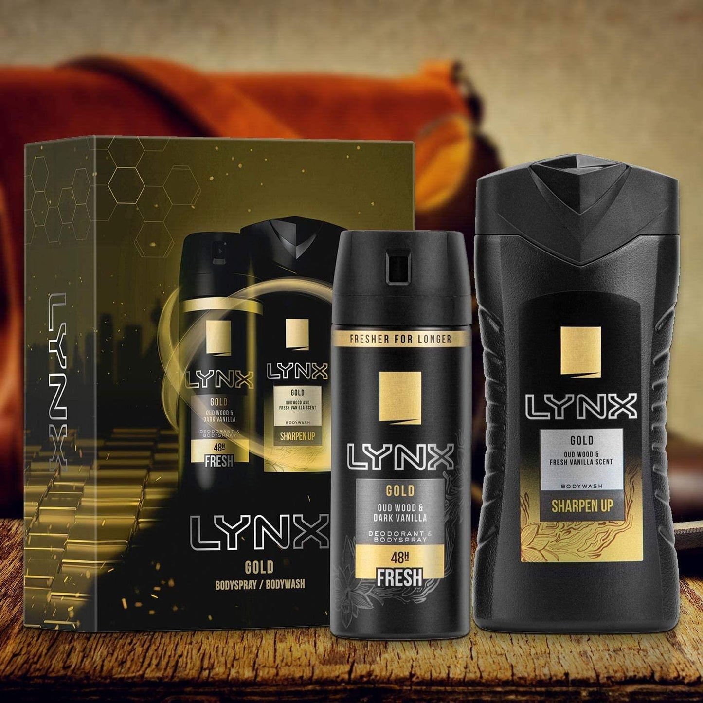 LYNX GOLD DUO SET 2PC (250ML SHOWER GEL & 150ML BODY SPRAY)