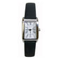 Sekonda Ladies Chrome Finish Black Leather Strap Ladies Watch 4025