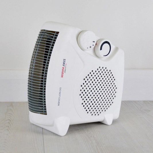 StayWarm 2000w Upright / Flatbed Fan Heater (BEAB Approved) - White (Carton of 10)