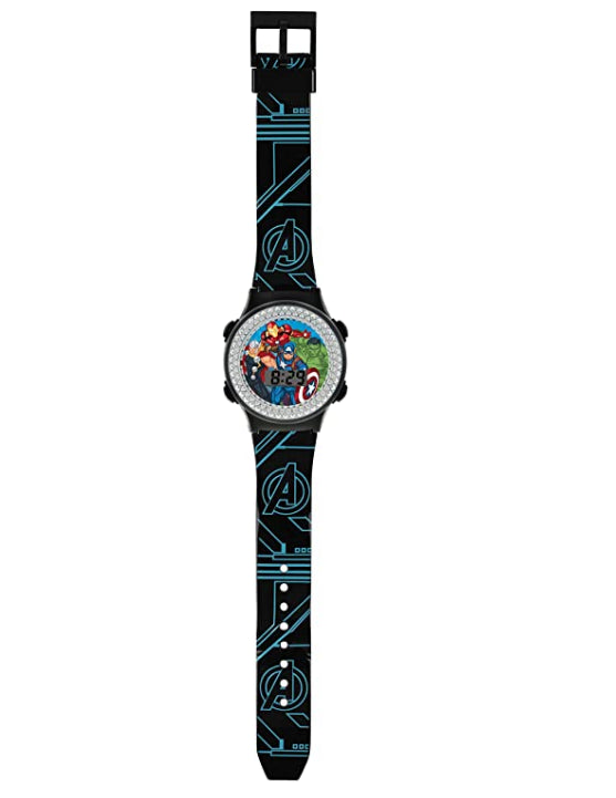 MARVEL Avengers Boy's Digital Quartz Watch with Resin Strap AVG4607