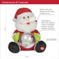 Christmas Workshop Xmas Santa With Musical Snow Ball (Carton of 6)