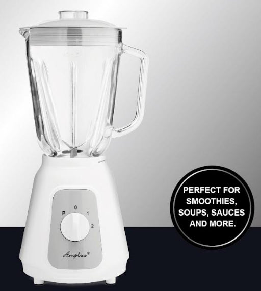 Amplus 1.5L Glass Jug Blender 500W- White