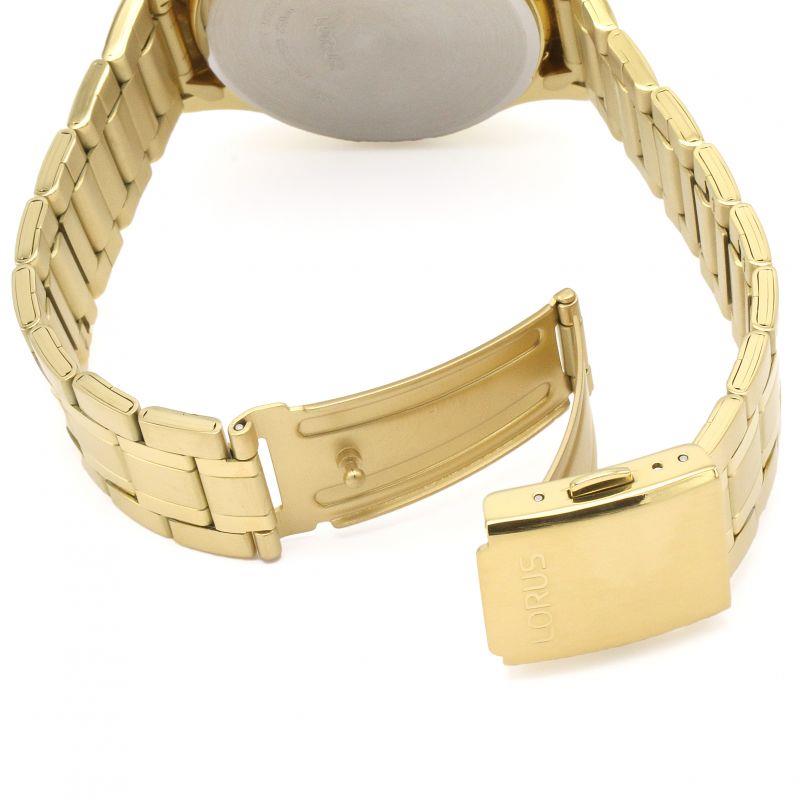 LORUS RH344AX9 Mens Gold Plated Bracelet Dress Watch