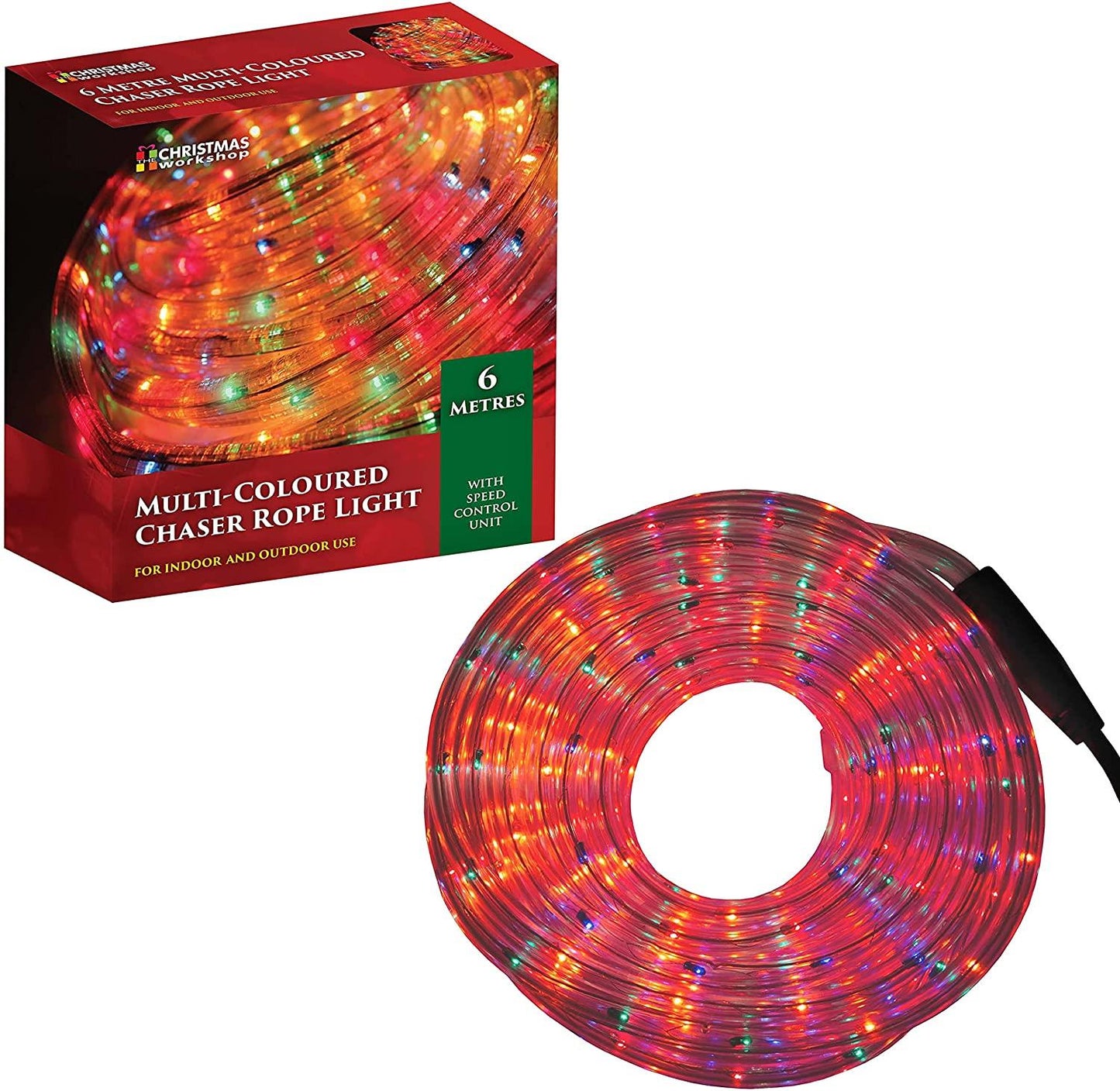 Christmas Workshop 6 Meter Multi-Colour Rope Light- 75620