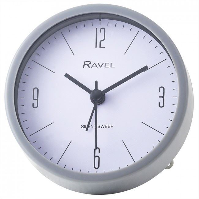 Ravel Quartz Plastic Round Alarm Clock RC024 Available Multiple Colour
