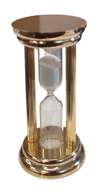 Miniature Clock Gold Timer Solid Brass IMP804G - CLEARANCE NEEDS RE-BATTERY