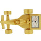 Miniature Clock Goldtone Alloy Formula 1 Racing Car Solid Brass IMP65 - CLEARANCE NEEDS RE-BATTERY
