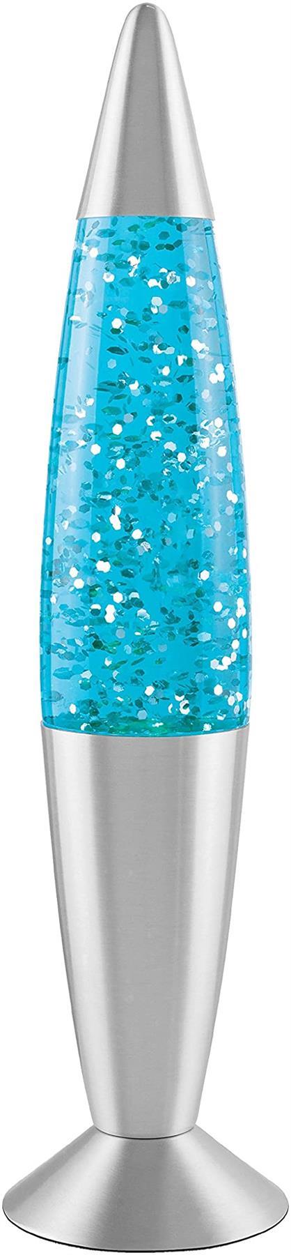 Global Gizmos 16" Blue Glitter Lamp- 48670