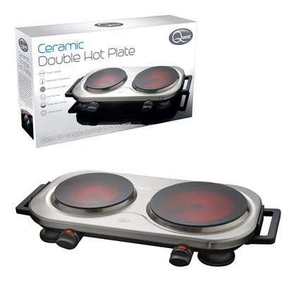 Quest Double Ceramic Infrared Hot Plate (Carton of 1)