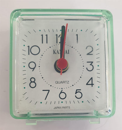 Kansai Quartz Mini Square Alarm Clock Available Multiple Colour