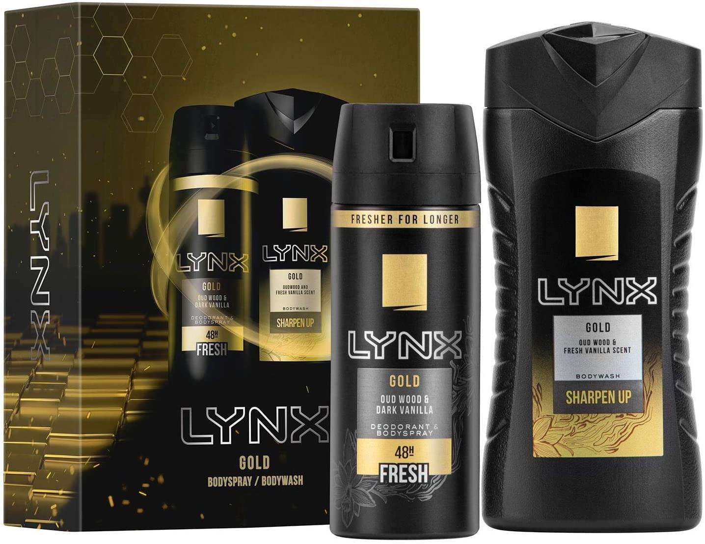 LYNX GOLD DUO SET 2PC (250ML SHOWER GEL & 150ML BODY SPRAY)