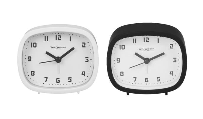 9715 WM WIDDOP® ALARM CLOCK WITH SWEEP MOVEMENT  AVAILABLE MULTIPLE COLOURS