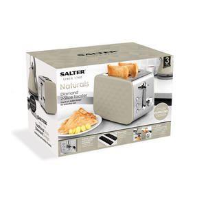 Salter Naturals 2 Slice Toaster 850w Stone EK2635