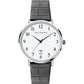 Accurist Mens Dated White Dial With Black Leather Strap Watch 7369
