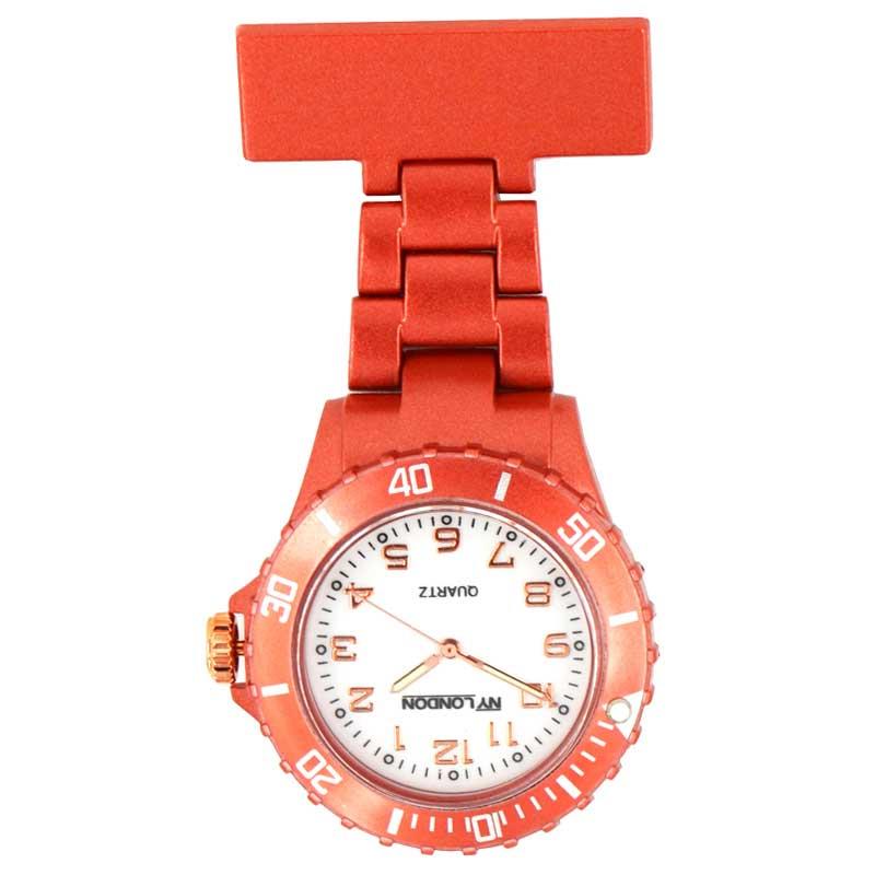 NY LONDON Red Nurse FOB watch with White dial PI-2022RW