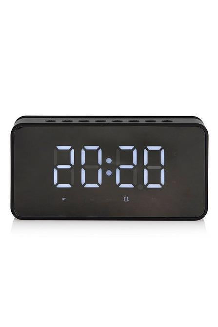 Akai Core Digital Alarm Clock with Bluetooth Speaker Black