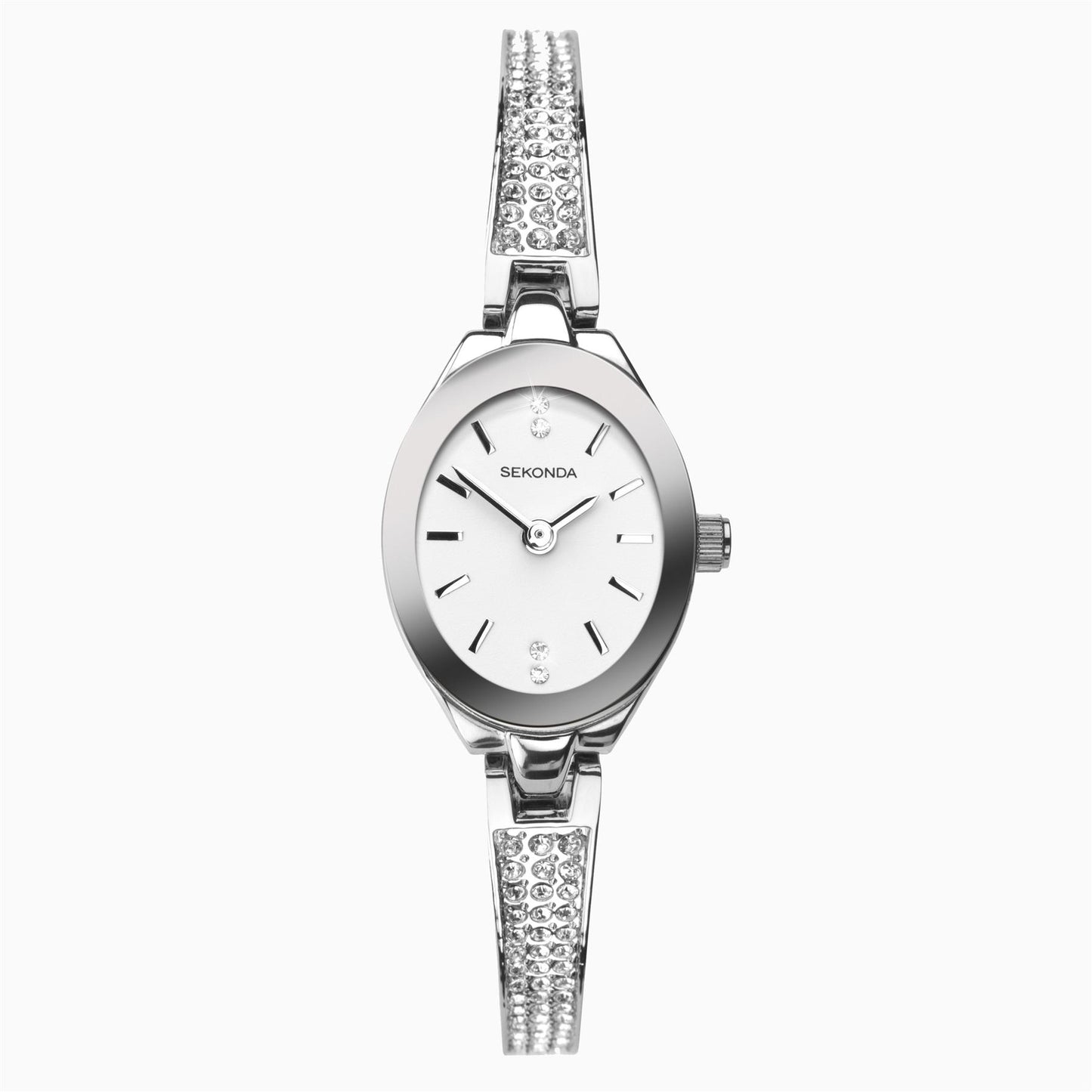 Sekonda Ladies Watch | Silver Case & Alloy Bracelet With White Dial | 2871