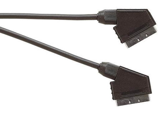 Electrovision Premium Scart Plug to Scart Plug TV and Video Lead Audio and Video Circuits Connected