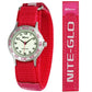 Ravel Childrens Boys/Girls Nite-Glow Luminous Dial Velcro Nylon Strap Watch R1708 Available Multiple colour