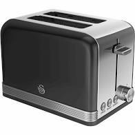 Swan	2 Slice Retro Black Toaster