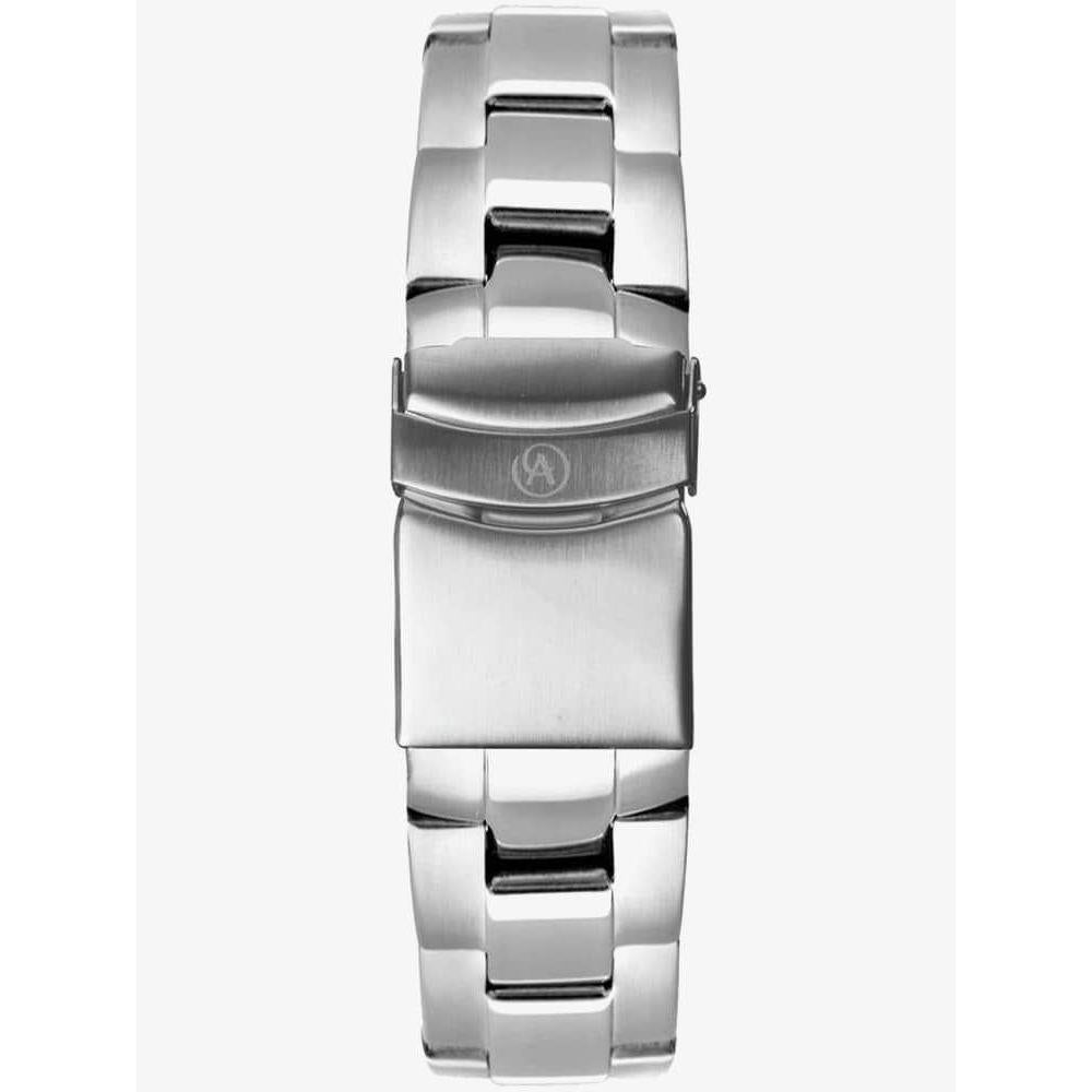 Accurist Mens Watch Silver Bracelet Black Dial 7352