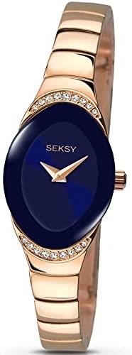 Seksy By Sekonda Ladies Analogue Classic Quartz Watch With Brass Strap 2306.37