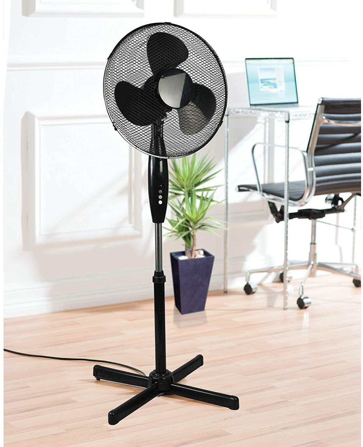 Daewoo 16" Pedestal Fan Black