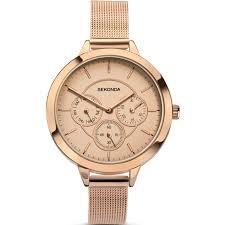 Sekonda Women's Fashion Rose Gold Mesh Strap Watch 2368