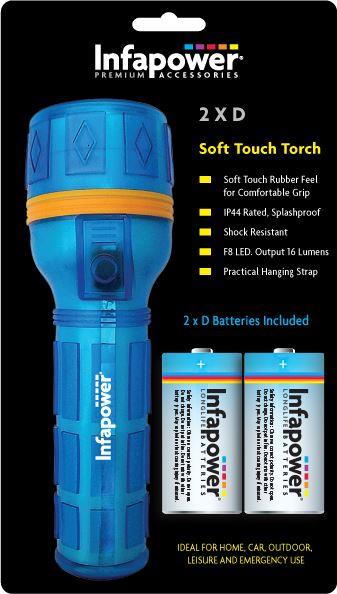 Infapower 2xD Soft touch Torch Shock resistant