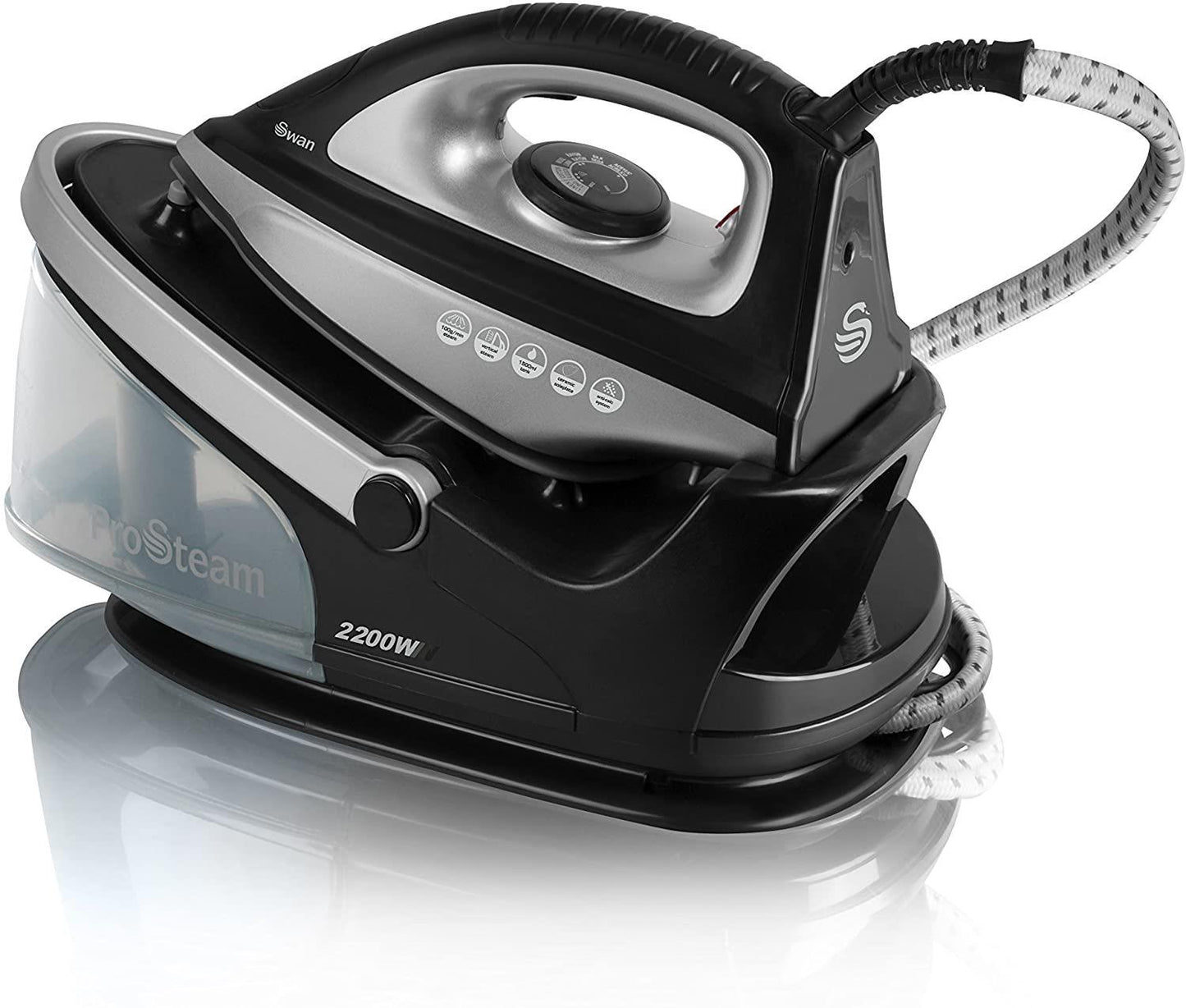 Swan ProSteam Steam Generator Iron 2200W- Black