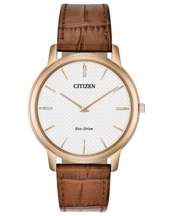 Citizen Men's Analogue Quartz Watch with Leather Strap AR1133-15A