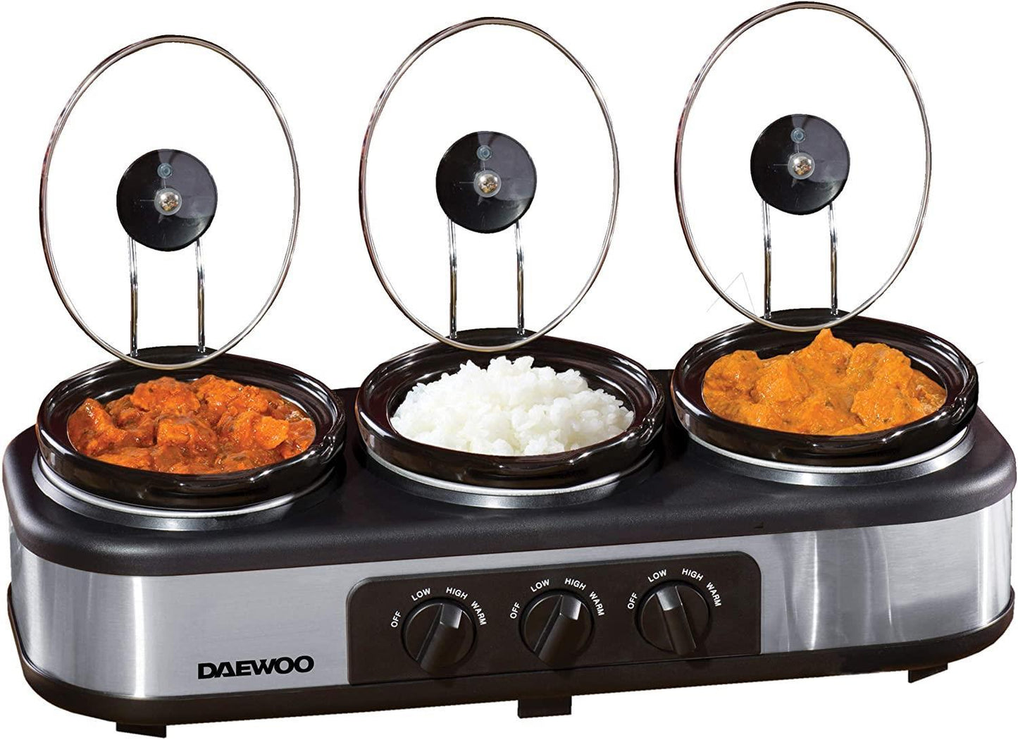 Daewoo 3 x 1.5L Triple Slow Cooker SDA1334