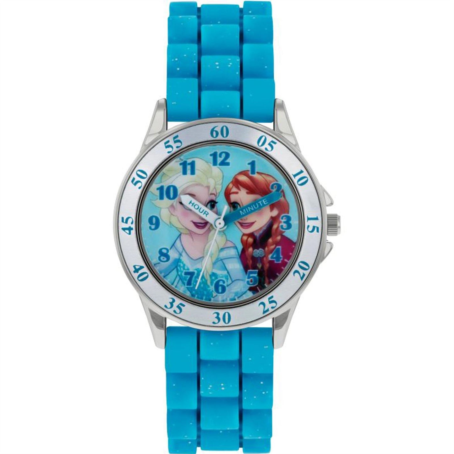 Disney Frozen Girls Analogue Classic Quartz Watch with Rubber Strap FZN9012