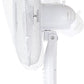 Pifco 16inch White Pedestal Fan Adjustable Tilt with Oscillation Function P51001