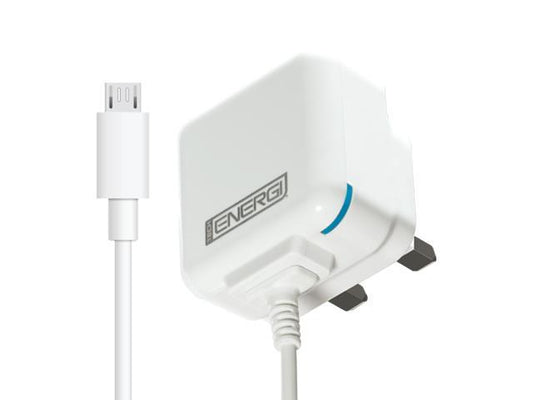 Advanced Accessories Tech Energi Micro-USB Mains Charger 1Amp - White