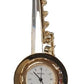 Miniature Clock Crystal Saxophone with Goldtone Solid Brass IMP518 - CLEARANCE NEEDS RE-BATTERY