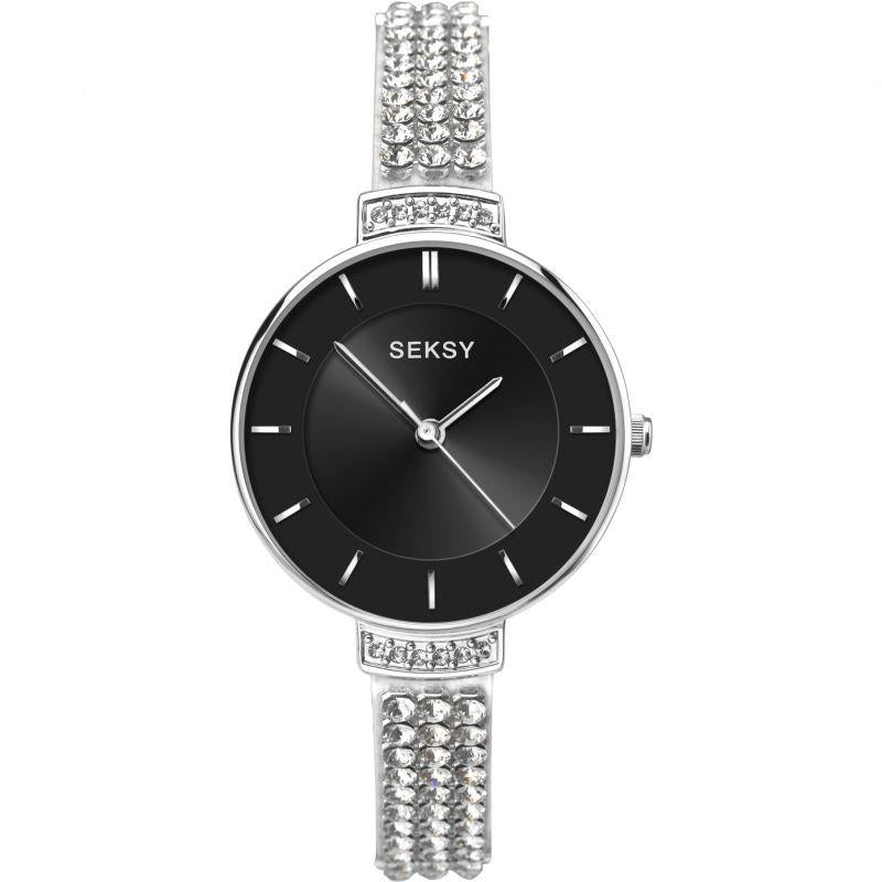 SEKSY White Swarovski Crystal Ladies Watch 2447