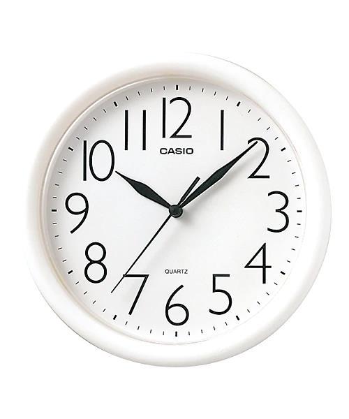 Casio Analog Round Wall Clock White IQ-01S-7DF