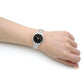 Sekonda Ladies Analogue Watch Stainless Steel Bracelet Black Dial 2097