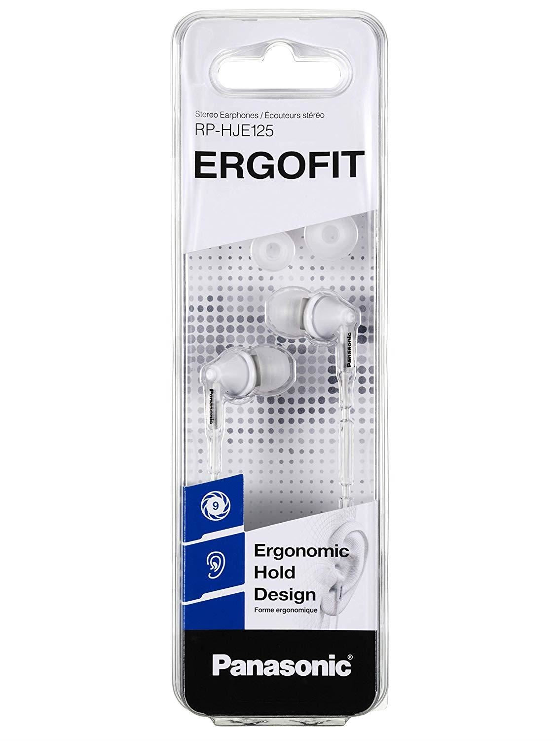 Panasonic Ergofit Earphones RP-HJE125E-W White – DK Wholesale Ltd
