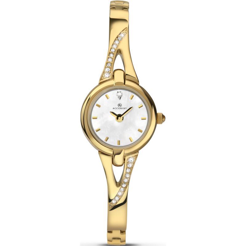Accurist London Women's Fashion Gold Plated Bracelet Wristwatch 8039