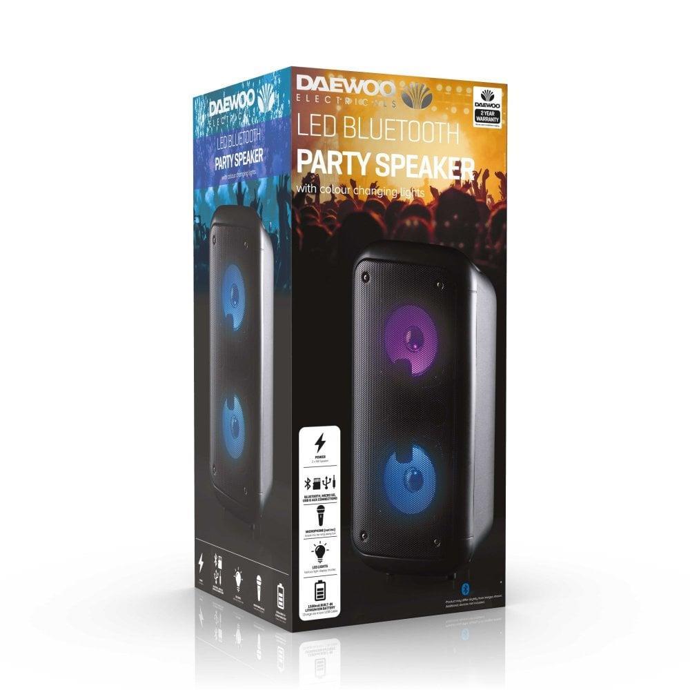 Daewoo Portable LED Bluetooth Party Speaker- AVS1464