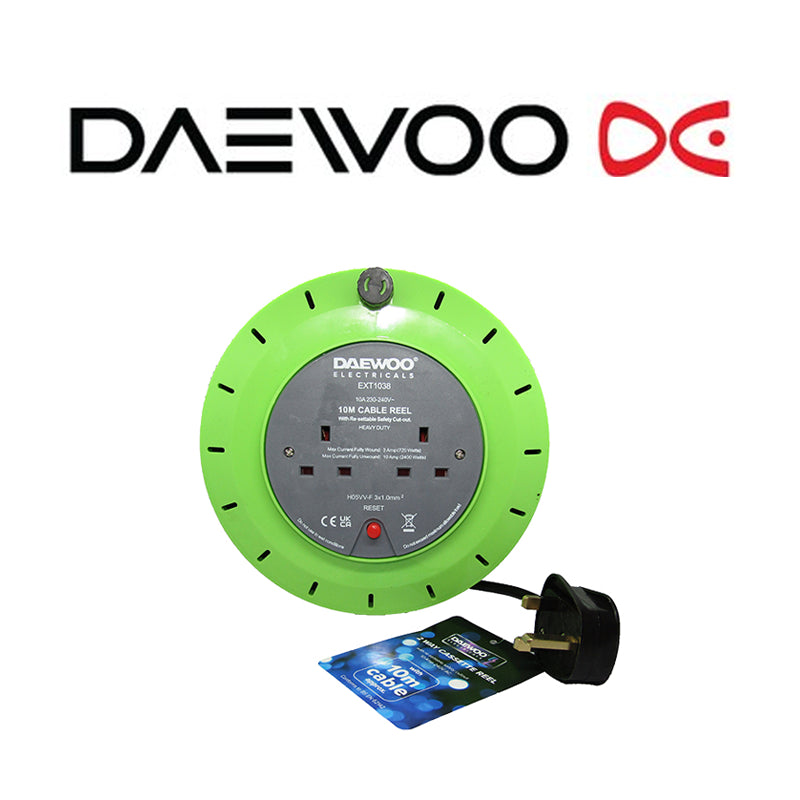 Daewoo 2 Way 10mtr Extension Reel