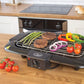 Quest 35910 Electric Portable Indoor BBQ Grill Minimal Smoke 2000W