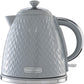 Daewoo Argyle Grey Kettle And Toaster Combo