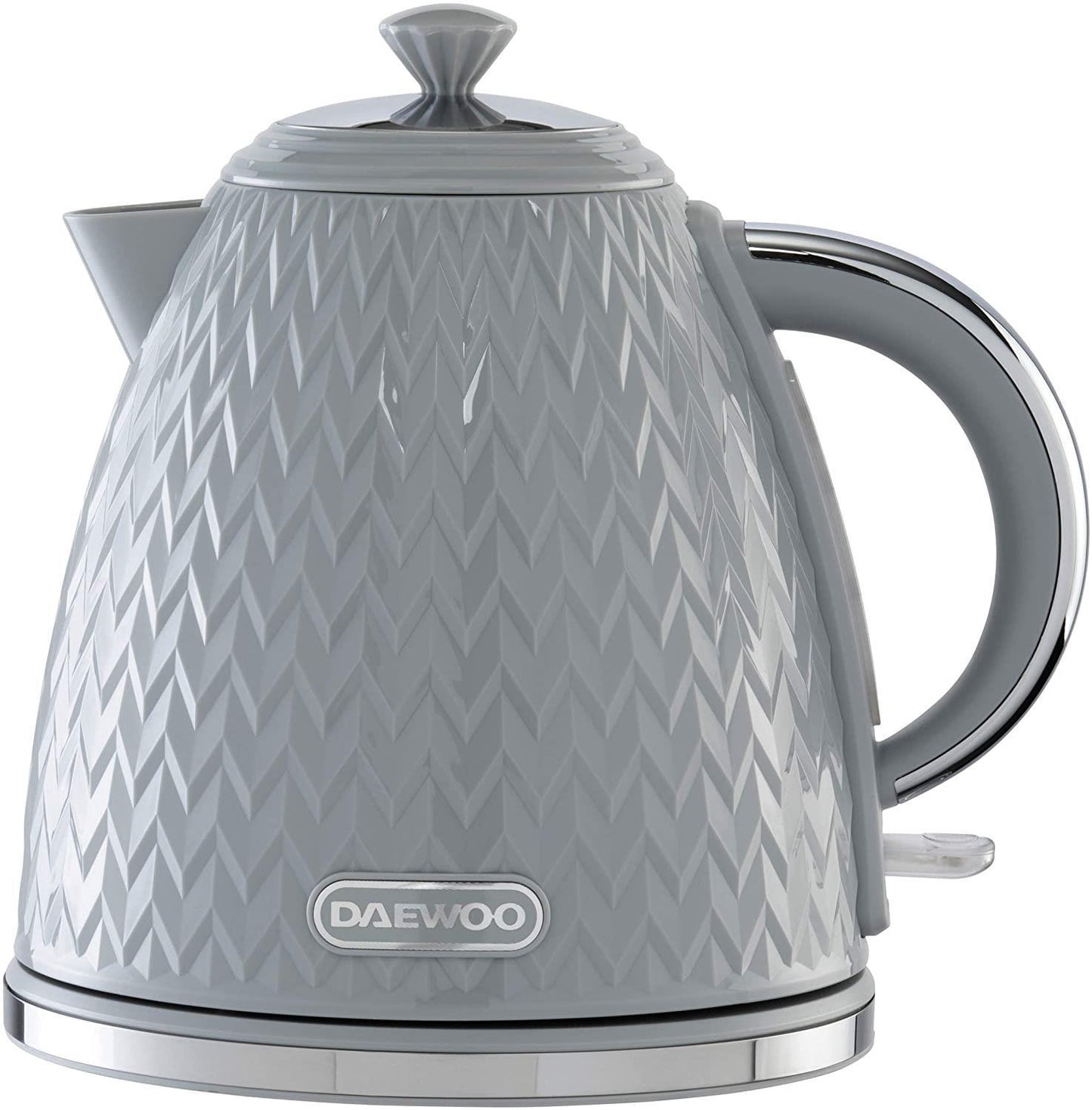 Daewoo Argyle Grey Kettle And Toaster Combo