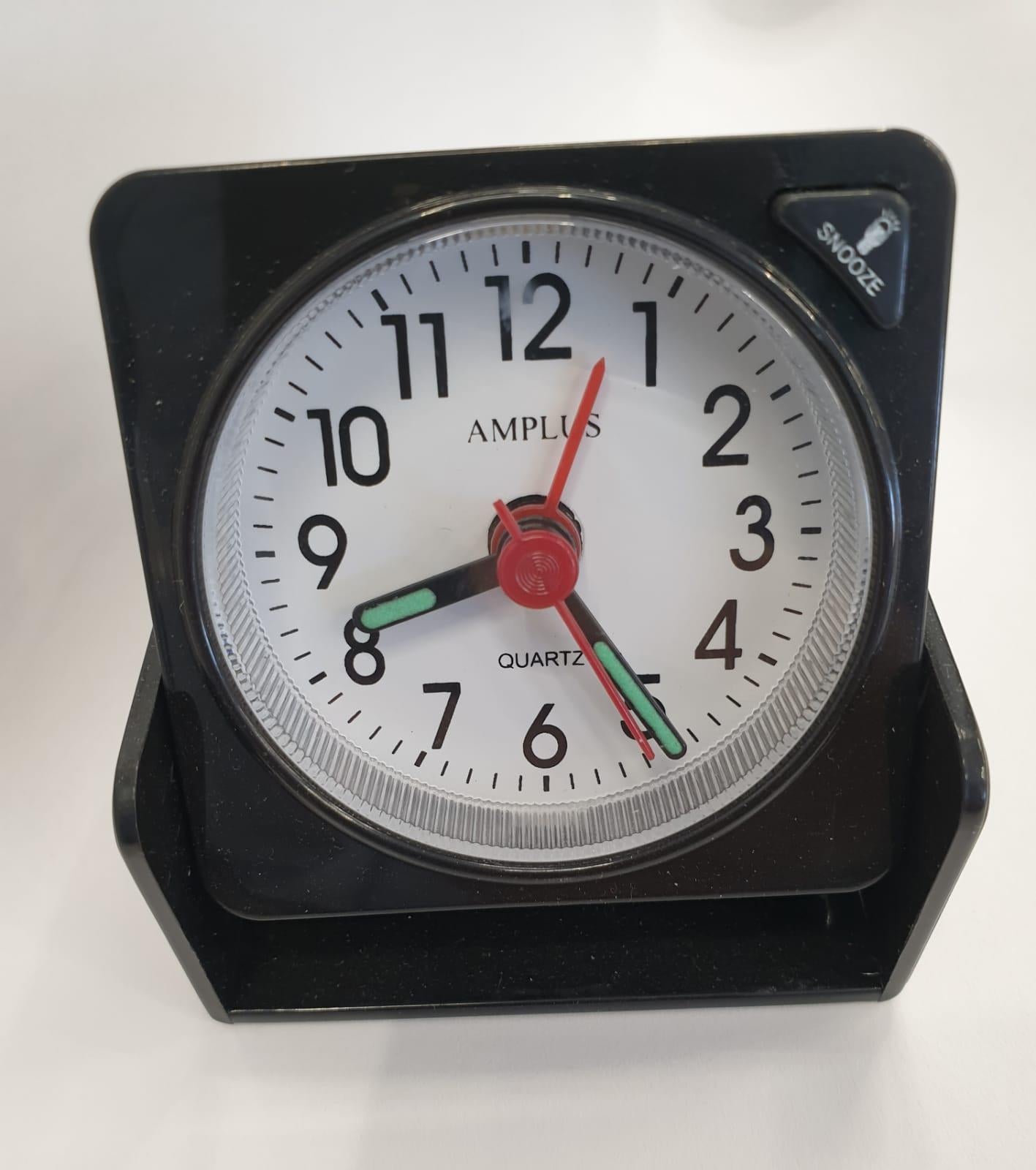 Amplus Bedside Travel Foldable Analogue Alarm Clock RV-0300 Available In Multiple Colours